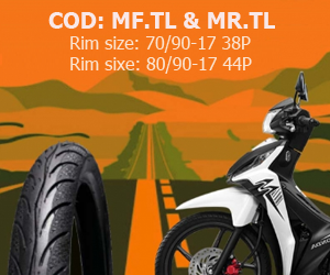 Lốp trước và sau Honda,Yamaha Siriu, Jupiter (Tubeless)